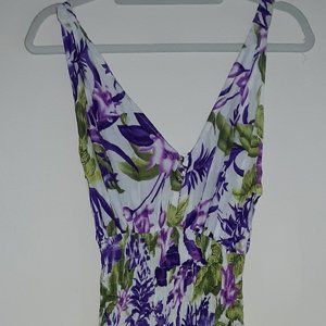 Woman's Flowered Print Dress